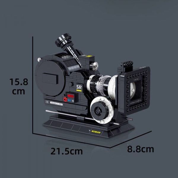 Lin 00906 Vintage Digital Video Camera Machine Model Science Collection DIY Mini Blocks Bricks Building Toy 4 - LOZ™ MINI BLOCKS