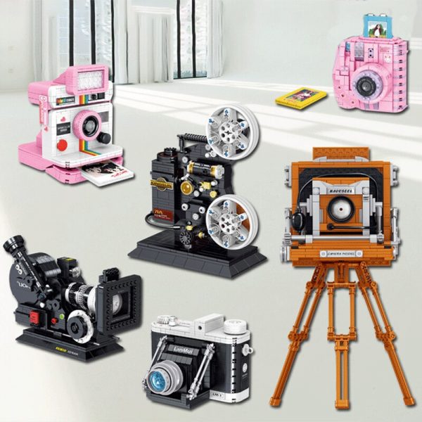 Lin 00906 Vintage Digital Video Camera Machine Model Science Collection DIY Mini Blocks Bricks Building Toy 5 - LOZ™ MINI BLOCKS