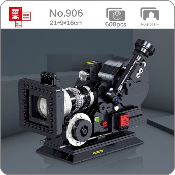 Lin 00906 Vintage Digital Video Camera Machine Model Science Collection DIY Mini Blocks Bricks Building Toy - LOZ™ MINI BLOCKS