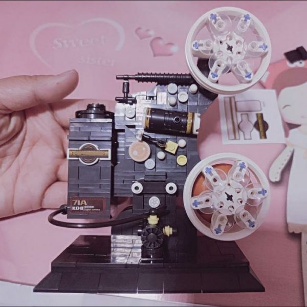 Lin 00907 Vintage Camera Film Projector Gears Technic Machine 3D Model DIY Mini Blocks Bricks Building 2 - LOZ™ MINI BLOCKS