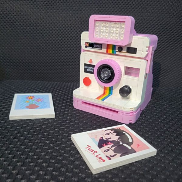 Lin 00909 Rainbow Digital Instant Camera Love Photo Machine 3D Model DIY Mini Blocks Bricks Building 4 - LOZ™ MINI BLOCKS
