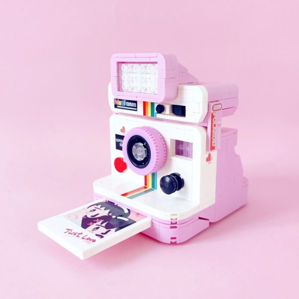 Lin 00909 Rainbow Digital Instant Camera Love Photo Machine 3D Model DIY Mini Blocks Bricks Building 5 - LOZ™ MINI BLOCKS