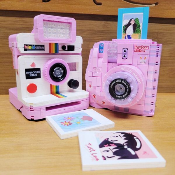 Lin Rainbow Digital Instant Camera Animal Love Rabbit Photo Machine 3D Model Mini Blocks Bricks Building 1 - LOZ™ MINI BLOCKS