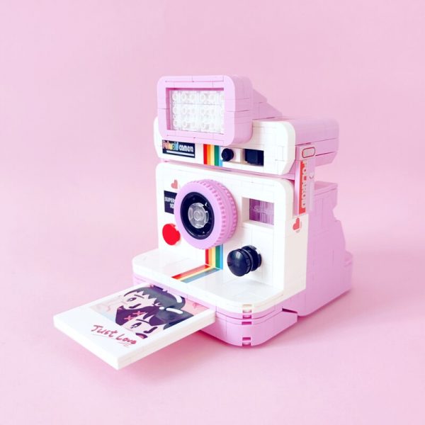 Lin Rainbow Digital Instant Camera Animal Love Rabbit Photo Machine 3D Model Mini Blocks Bricks Building 4 - LOZ™ MINI BLOCKS