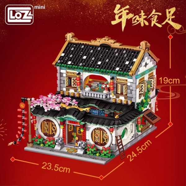 Loz small particle building blocks assembling toy puzzle Siheyuan New Year s Eve dinner difficult New 3 - LOZ™ MINI BLOCKS