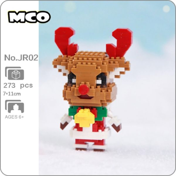 MCO Xmas Father Christmas Santa Claus Elk Reindeer Deer Animal DIY Mini Diamond Blocks Bricks Building 1.jpg 640x640 1 - LOZ™ MINI BLOCKS