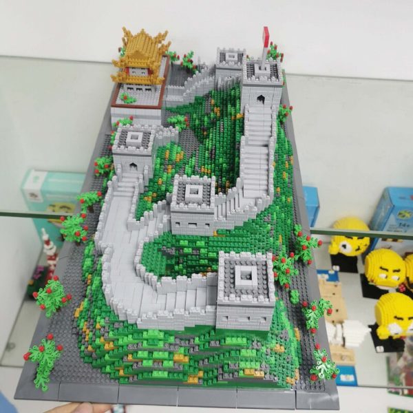 PZX 9924 World Architecture The Great Wall Tower Palace 3D Model DIY Mini Diamond Blocks Bricks 3 - LOZ™ MINI BLOCKS