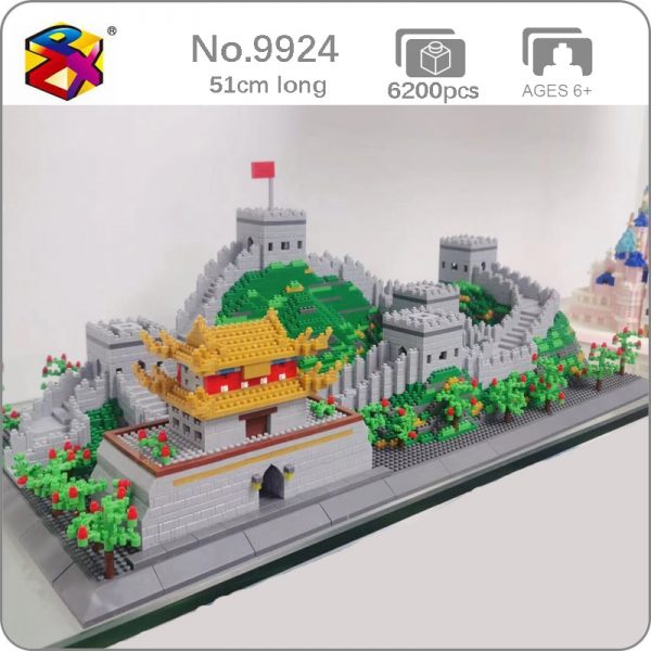 PZX 9924 World Architecture The Great Wall Tower Palace 3D Model DIY Mini Diamond Blocks Bricks - LOZ™ MINI BLOCKS