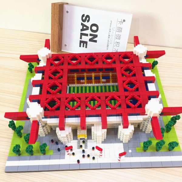 PZX World Architecture Football San Siro Meazza Stadium Soccer Field Mini Diamond Blocks Bricks Building Toy 3 - LOZ™ MINI BLOCKS