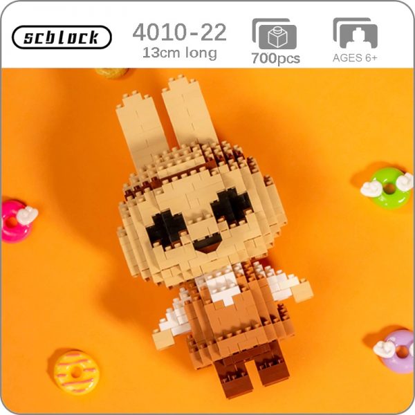 SC 4010 22 Game Animal Crossing Rabbit Coco 3D Model 700pcs DIY Mini Diamond Blocks Bricks - LOZ™ MINI BLOCKS