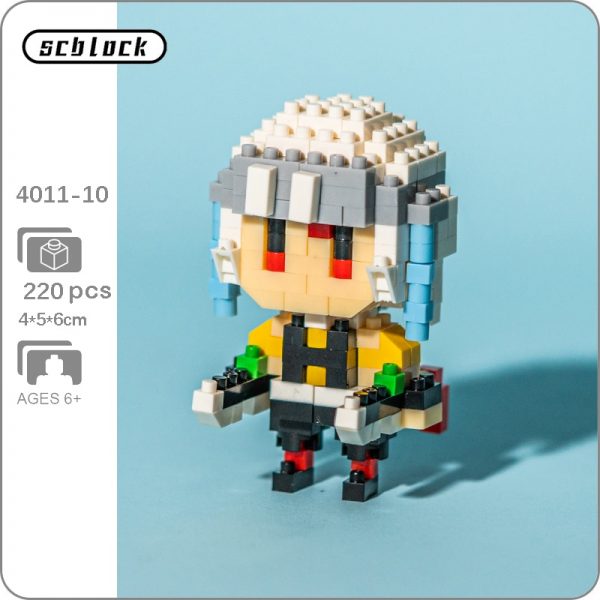 SC 4011 10 Anime Demon Slayer Uzui Tengen Warrior Ninja Monster DIY Mini Diamond Blocks Bricks - LOZ™ MINI BLOCKS