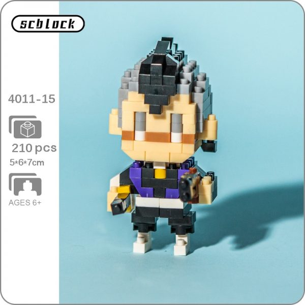 SC 4011 15 Anime Demon Slayer Shinazugawa Genya Ninja Monster 3D DIY Mini Diamond Blocks Bricks - LOZ™ MINI BLOCKS