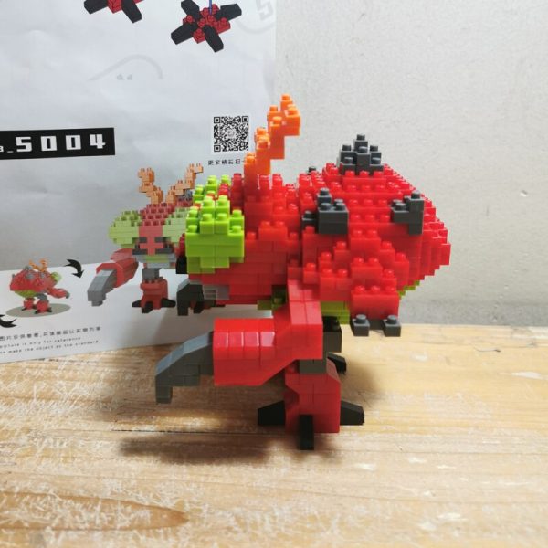 SC 5004 Anime Digimon Tentomon Digital Monster Beetle Animal Model Mini Diamond Blocks Bricks Building Toy 3 - LOZ™ MINI BLOCKS