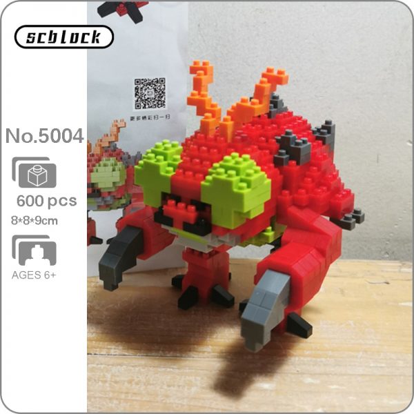 SC 5004 Anime Digimon Tentomon Digital Monster Beetle Animal Model Mini Diamond Blocks Bricks Building Toy - LOZ™ MINI BLOCKS
