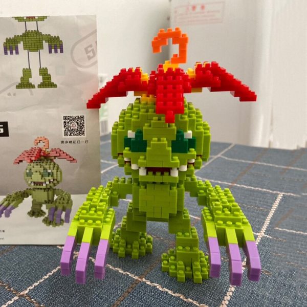 SC 5005 Anime Digimon Palmon Digital Monster Cactus Animal Model DIY Mini Diamond Blocks Bricks Building 1 - LOZ™ MINI BLOCKS