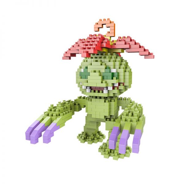 SC 5005 Anime Digimon Palmon Digital Monster Cactus Animal Model DIY Mini Diamond Blocks Bricks Building 2 - LOZ™ MINI BLOCKS