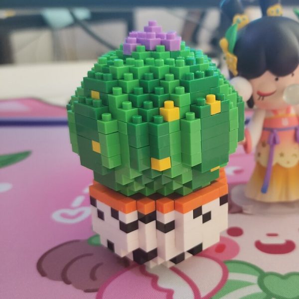 SC 8811 Pot Plant World Cartoon Cactus Flower Desert Soil Model DIY Mini Diamond Blocks Bricks 4 - LOZ™ MINI BLOCKS