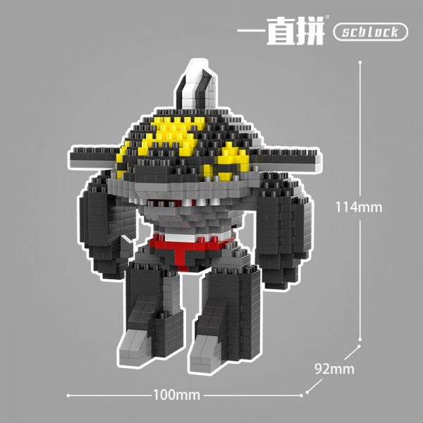 SC 8815 15 Anime B Robo Black Shark Chili Monster Insect Robot Model Mini Diamond Blocks 5 - LOZ™ MINI BLOCKS