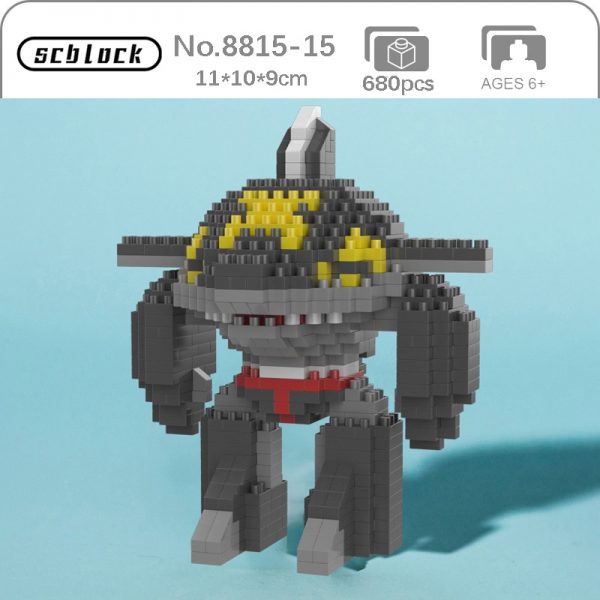 SC 8815 15 Anime B Robo Black Shark Chili Monster Insect Robot Model Mini Diamond Blocks - LOZ™ MINI BLOCKS
