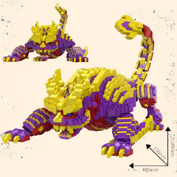 SC Warriors VS Scorpion Monster Feet Tail Adjustable Animal Soliders Mini Diamond Blocks Bricks Building Toy 1 - LOZ™ MINI BLOCKS
