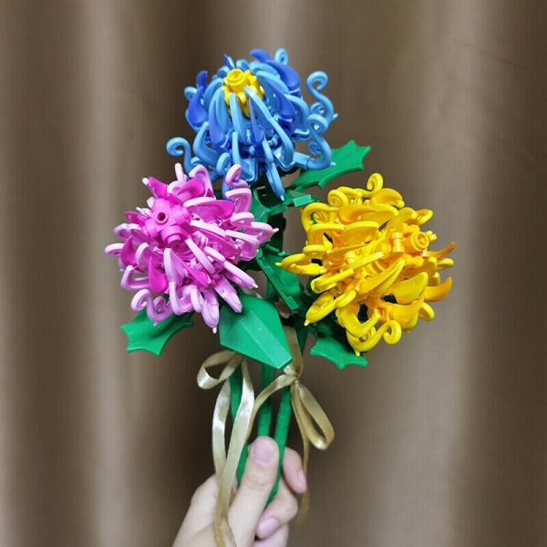 Sembo 601236 Colourful Flowers Bouquet Chrysanthe 3pcs lot Garden Plant DIY Mini Blocks Bricks Building Toy 1 - LOZ™ MINI BLOCKS
