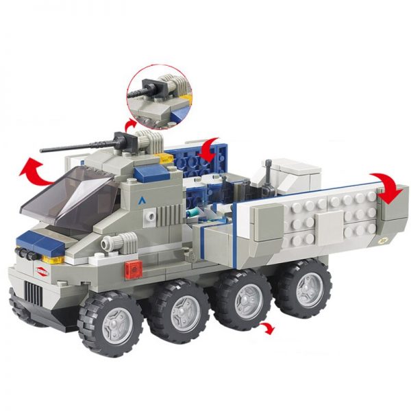 Sluban B0201 Force Transport Amy Truck Transform To Military Automobile Base Mini Blocks Bricks Building Toy 1 - LOZ™ MINI BLOCKS
