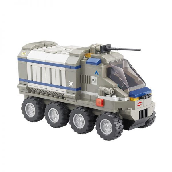 Sluban B0201 Force Transport Amy Truck Transform To Military Automobile Base Mini Blocks Bricks Building Toy 2 - LOZ™ MINI BLOCKS