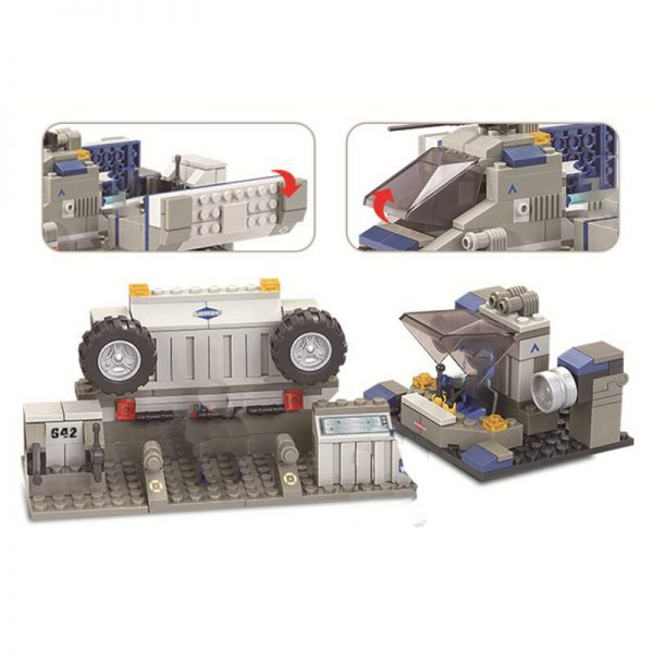 Sluban B0201 Force Transport Amy Truck Transform To Military Automobile Base Mini Blocks Bricks Building Toy 4 - LOZ™ MINI BLOCKS