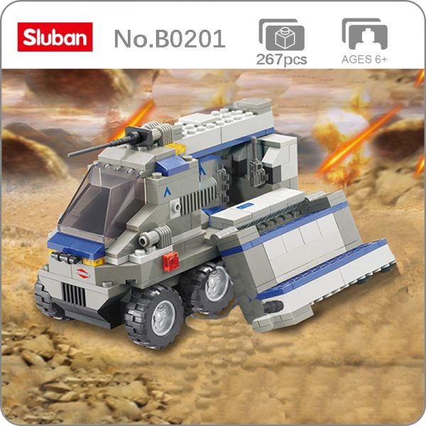 Sluban B0201 Force Transport Amy Truck Transform To Military Automobile Base Mini Blocks Bricks Building Toy - LOZ™ MINI BLOCKS