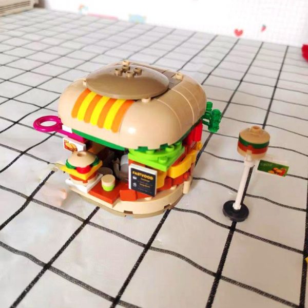 Sluban B0705A Food Court Hamburger Fast Food Sandwich Restaurant Assembly 3D Mini Blocks Bricks Building Toy 1 - LOZ™ MINI BLOCKS