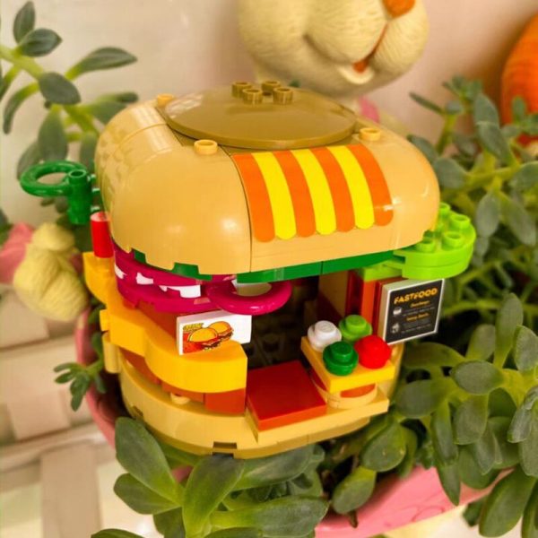 Sluban B0705A Food Court Hamburger Fast Food Sandwich Restaurant Assembly 3D Mini Blocks Bricks Building Toy 4 - LOZ™ MINI BLOCKS
