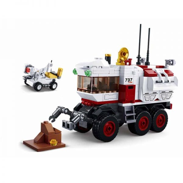 Sluban B0737 Space Adventure Mars Exploration Rover Car Turck Astronaut DIY Mini Blocks Bricks Building Toy 4 - LOZ™ MINI BLOCKS