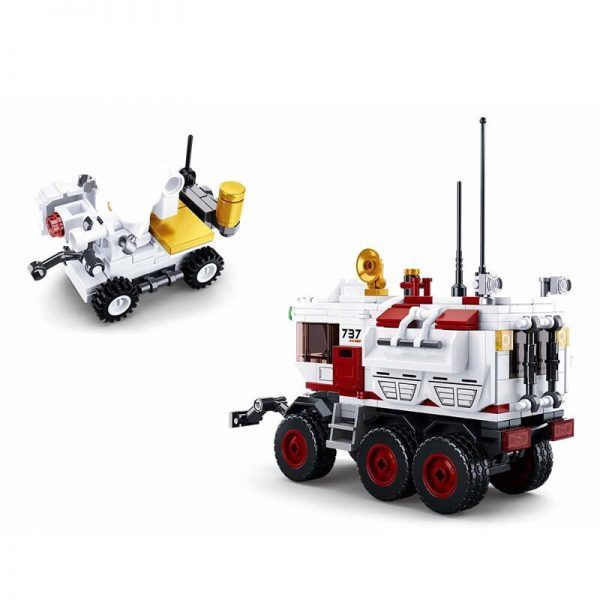 Sluban B0737 Space Adventure Mars Exploration Rover Car Turck Astronaut DIY Mini Blocks Bricks Building Toy 5 - LOZ™ MINI BLOCKS