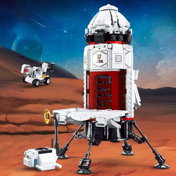 Sluban B0738 Space Adventure Mars Base Rocket Astronaut Spaceship Capsule 3D Mini Blocks Bricks Building Toy 5 - LOZ™ MINI BLOCKS