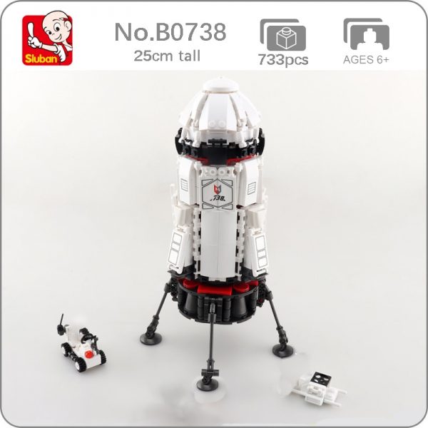 Sluban B0738 Space Adventure Mars Base Rocket Astronaut Spaceship Capsule 3D Mini Blocks Bricks Building Toy - LOZ™ MINI BLOCKS