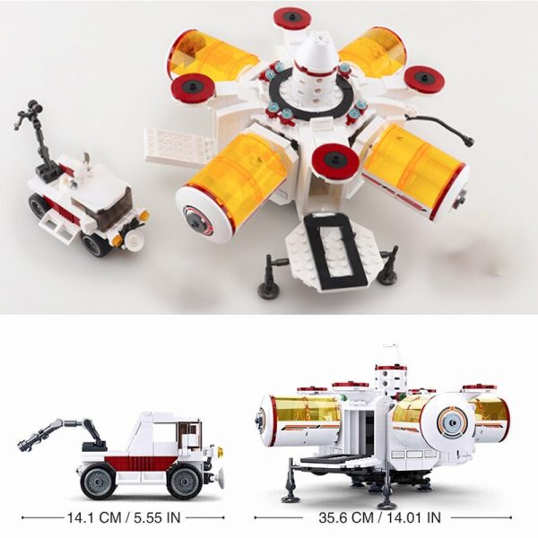 Sluban B0739 Space Adventure Mars Exploration Base Astronaut Capsule Truck Mini Blocks Bricks Building Toy for 4 - LOZ™ MINI BLOCKS