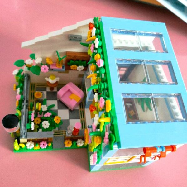WLCX 2036 Architektur Stadt Stra e Sonnenschein Gew chshaus Blume Haus Zimmer DIY Mini Bl cke 5 - LOZ™ MINI BLOCKS