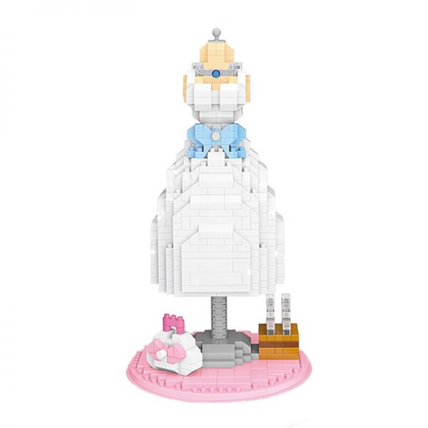 WS 2646 Princess Bride White Wedding Dress Handbag 3D Model DIY Mini Diamond Blocks Bricks Building 5 - LOZ™ MINI BLOCKS