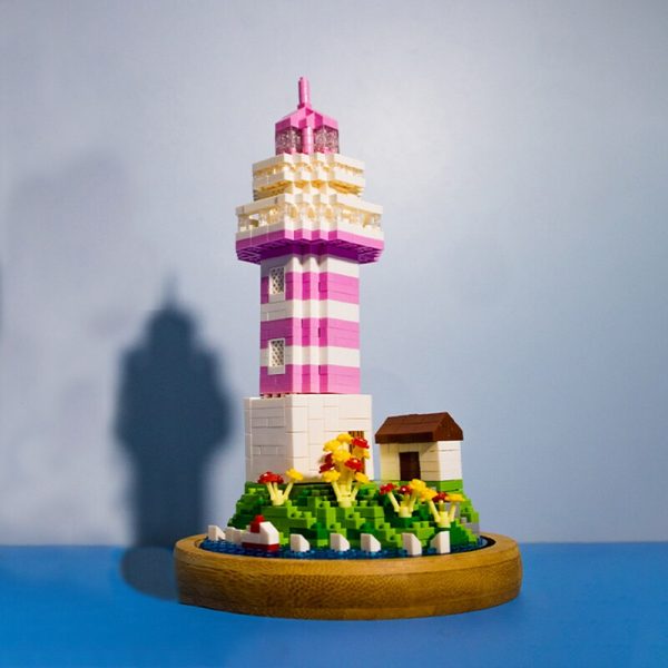 WS 2647 Coast Lighthouse Tower Ship Flower Sea Island 3D Model DIY Mini Diamond Blocks Bricks 1 - LOZ™ MINI BLOCKS