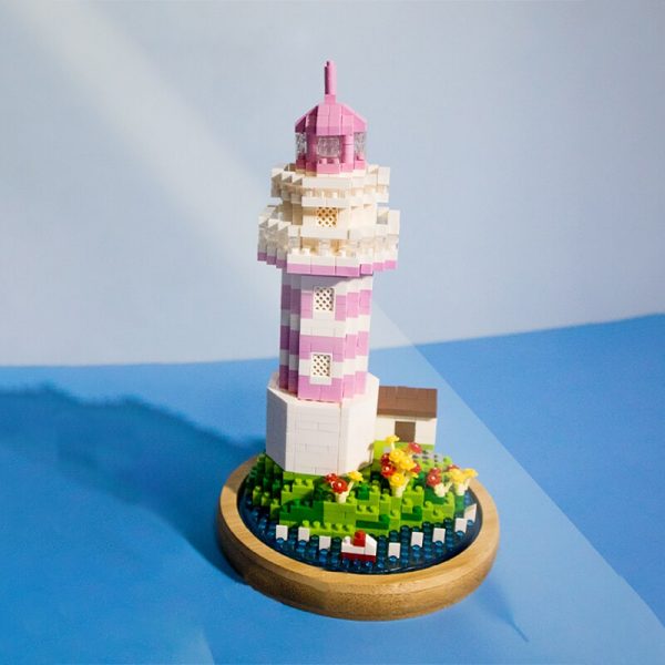 WS 2647 Coast Lighthouse Tower Ship Flower Sea Island 3D Model DIY Mini Diamond Blocks Bricks 3 - LOZ™ MINI BLOCKS