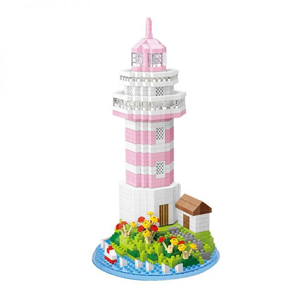 WS 2647 Coast Lighthouse Tower Ship Flower Sea Island 3D Model DIY Mini Diamond Blocks Bricks 5 - LOZ™ MINI BLOCKS