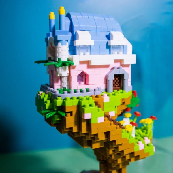 WS 2648 Cloud Tree House Flower Grass Dream Castle 3D Model DIY Mini Diamond Blocks Bricks 5 - LOZ™ MINI BLOCKS