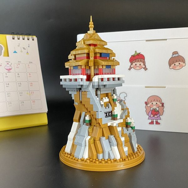 WS 2669 Fairy Tale Holy Temple Mountain Myths Legends 3D Model DIY Mini Diamond Blocks Bricks 5 - LOZ™ MINI BLOCKS