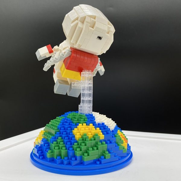 WS 2683 Space Astronaut Fly Spaceman Earth 3D Model 617pcs DIY Mini Diamond Blocks Bricks Building 4 - LOZ™ MINI BLOCKS