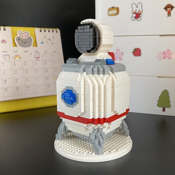 WS 2685 Space Astronaut Spaceman Rocket Figure 3D Model 884pcs DIY Mini Diamond Blocks Bricks Building 1 - LOZ™ MINI BLOCKS