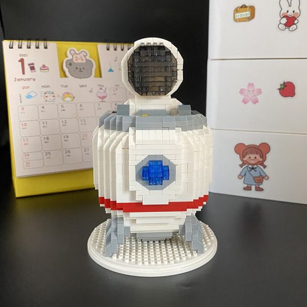 WS 2685 Space Astronaut Spaceman Rocket Figure 3D Model 884pcs DIY Mini Diamond Blocks Bricks Building 2 - LOZ™ MINI BLOCKS