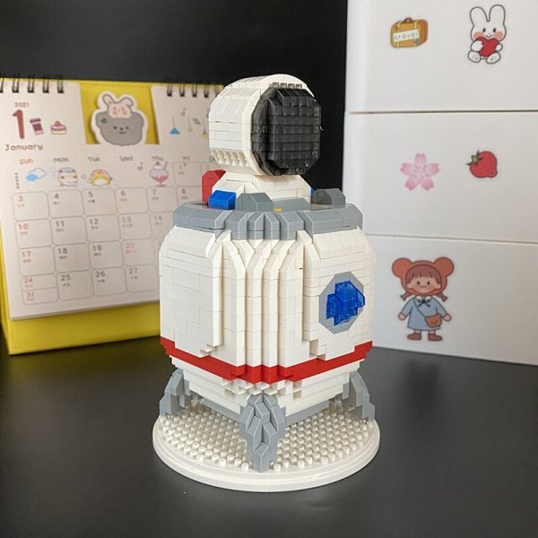WS 2685 Space Astronaut Spaceman Rocket Figure 3D Model 884pcs DIY Mini Diamond Blocks Bricks Building 3 - LOZ™ MINI BLOCKS