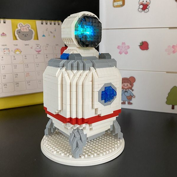 WS Space Astronaut Fly Spaceman Earth Moon Rocket Thinker 3D Model Mini Diamond Blocks Bricks Building 5 - LOZ™ MINI BLOCKS