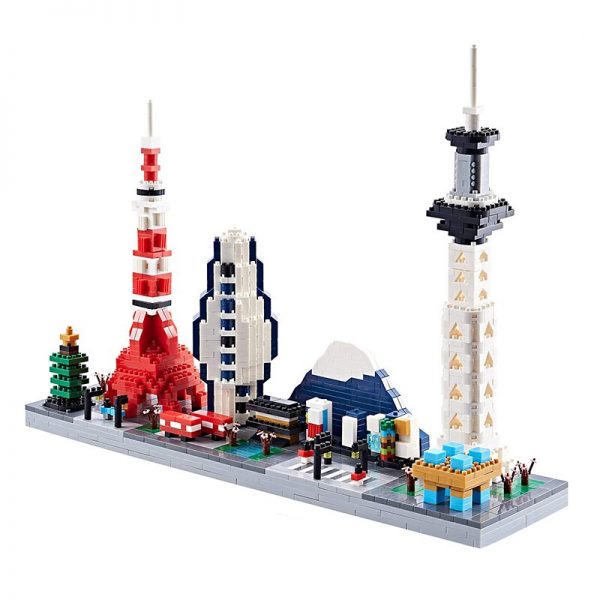 World Architecture City Tokyo Tower Sensoji Temple Mount Fuji 3D DIY Mini Diamond Blocks Bricks Building 5 - LOZ™ MINI BLOCKS