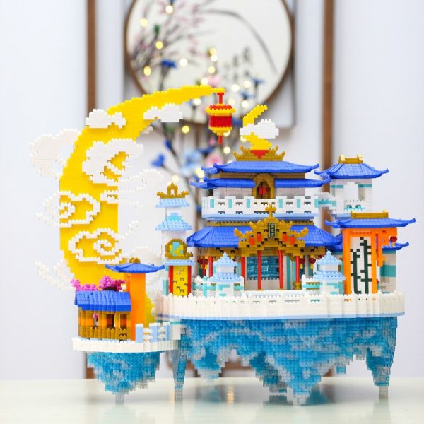 YZ 080 Architecture China Ancient Beauty Moon Palace Cloud Model DIY Mini Diamond Blocks Bricks Building 1 - LOZ™ MINI BLOCKS